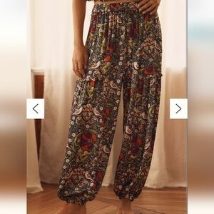 The LyreBird Silky Balloon Pants Silky Lounge Pants With Pockets Size S Fit S/M